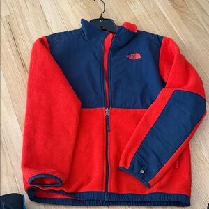 The North Face Navy and Red Fleece Jacket